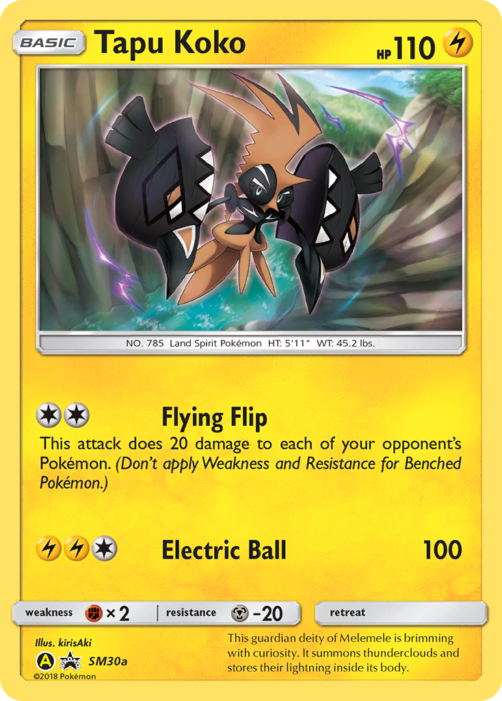 Tapu Koko (SM30a) [Sun & Moon: Black Star Promos] - Card Brawlers | Quebec | Canada | Yu-Gi-Oh!