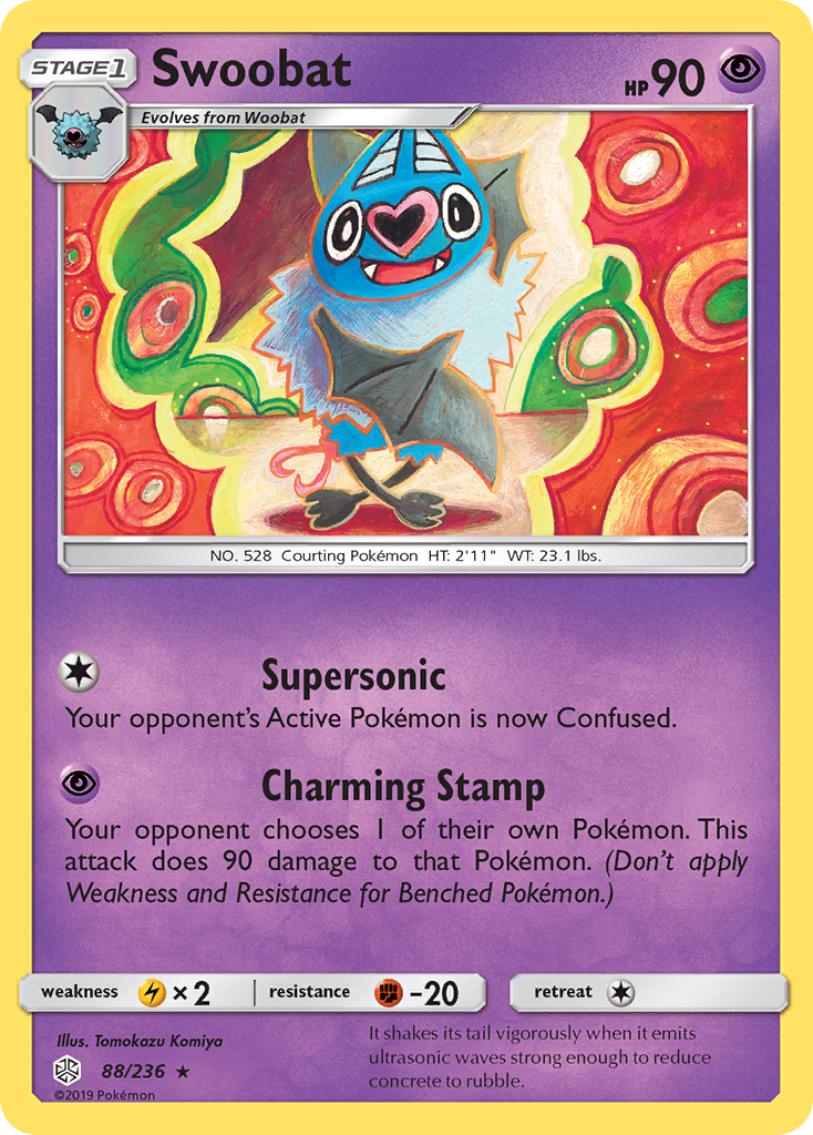Swoobat (88/236) [Sun & Moon: Cosmic Eclipse] - Card Brawlers | Quebec | Canada | Yu-Gi-Oh!