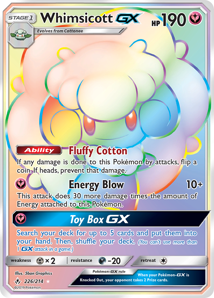 Whimsicott GX (226/214) [Sun & Moon: Unbroken Bonds] - Card Brawlers | Quebec | Canada | Yu-Gi-Oh!
