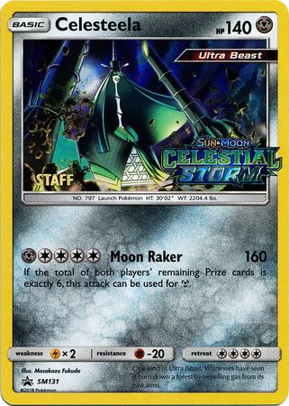 Celesteela (SM131) (Staff Prerelease Promo) [Sun & Moon: Black Star Promos] - Card Brawlers | Quebec | Canada | Yu-Gi-Oh!