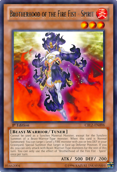 Brotherhood of the Fire Fist - Spirit [CBLZ-EN098] Rare - Card Brawlers | Quebec | Canada | Yu-Gi-Oh!