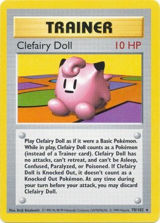 Clefairy Doll (70/102) [Base Set Shadowless Unlimited] - Card Brawlers | Quebec | Canada | Yu-Gi-Oh!