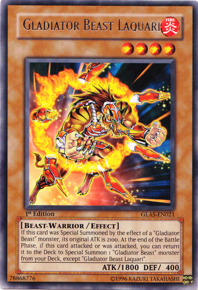 Gladiator Beast Laquari [GLAS-EN021] Rare - Card Brawlers | Quebec | Canada | Yu-Gi-Oh!