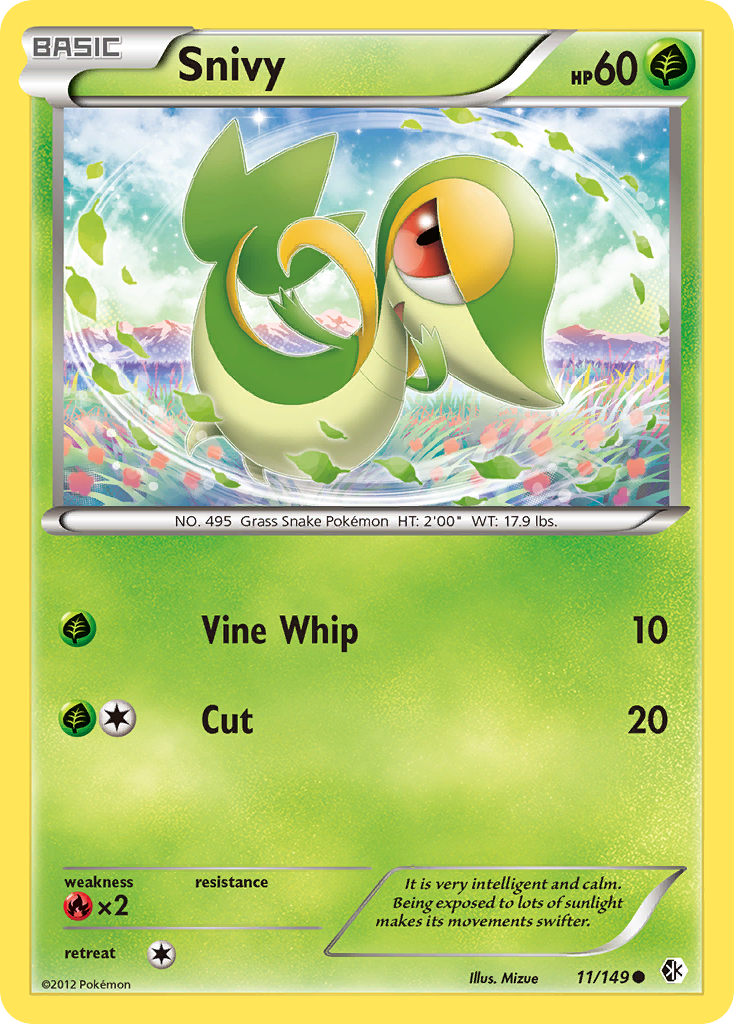 Snivy (11/149) [Black & White: Boundaries Crossed] - Card Brawlers | Quebec | Canada | Yu-Gi-Oh!