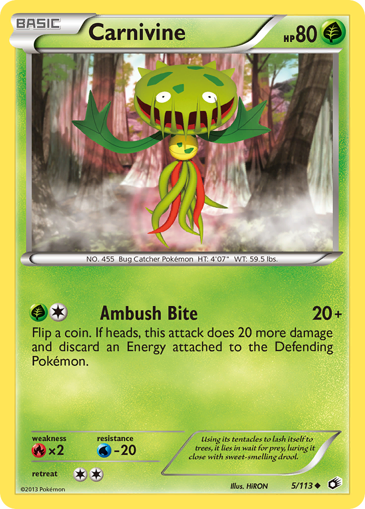 Carnivine (5/113) [Black & White: Legendary Treasures] - Card Brawlers | Quebec | Canada | Yu-Gi-Oh!