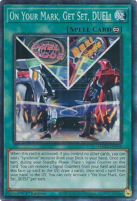 On Your Mark, Get Set, DUEL! [MAZE-EN016] Collector's Rare - Card Brawlers | Quebec | Canada | Yu-Gi-Oh!