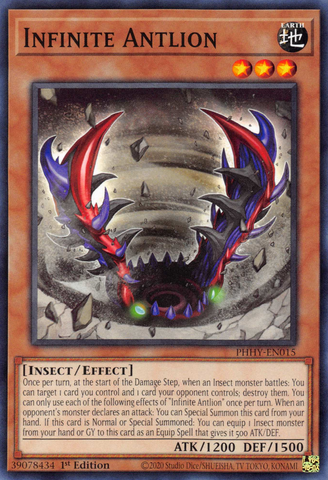 Infinite Antlion [PHHY-EN015] Common - Card Brawlers | Quebec | Canada | Yu-Gi-Oh!