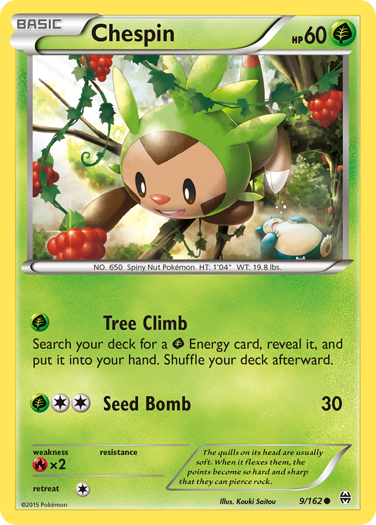 Chespin (9/162) [XY: BREAKthrough] - Card Brawlers | Quebec | Canada | Yu-Gi-Oh!
