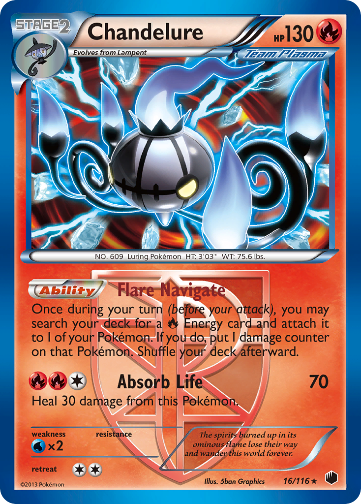 Chandelure (16/116) [Black & White: Plasma Freeze] - Card Brawlers | Quebec | Canada | Yu-Gi-Oh!