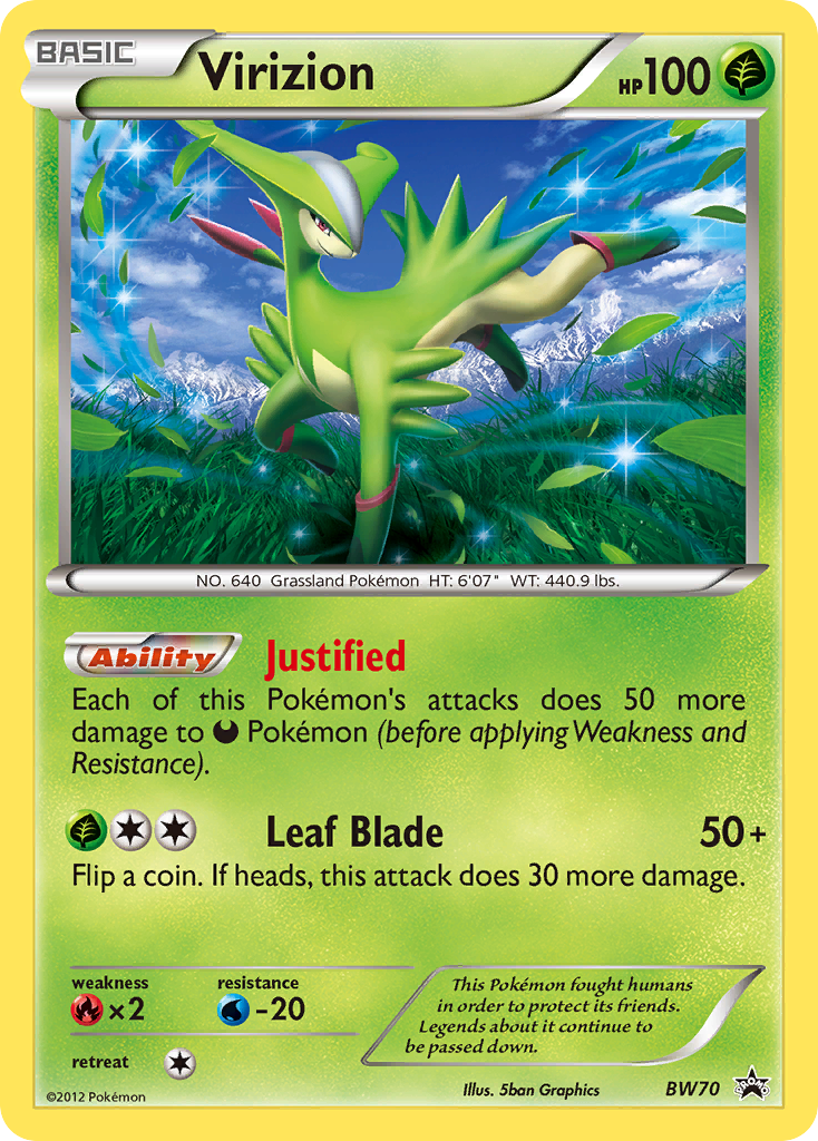 Virizion (BW70) [Black & White: Black Star Promos] - Card Brawlers | Quebec | Canada | Yu-Gi-Oh!