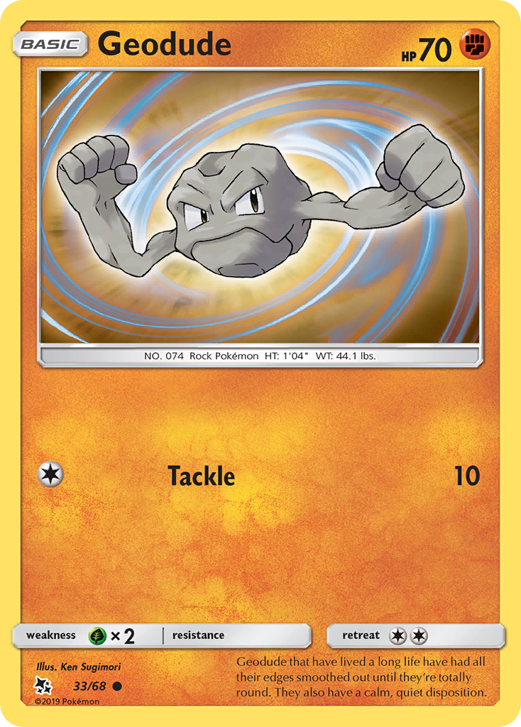 Geodude (33/68) [Sun & Moon: Hidden Fates] - Card Brawlers | Quebec | Canada | Yu-Gi-Oh!
