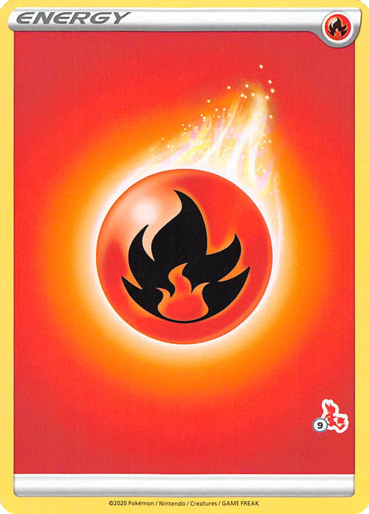 Fire Energy (Cinderace Stamp #9) [Battle Academy 2022] - Card Brawlers | Quebec | Canada | Yu-Gi-Oh!