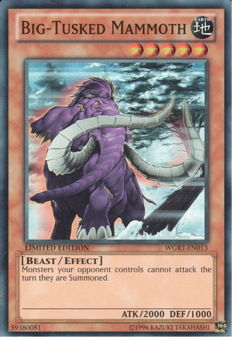 Big-Tusked Mammoth [WGRT-EN013] Super Rare - Card Brawlers | Quebec | Canada | Yu-Gi-Oh!