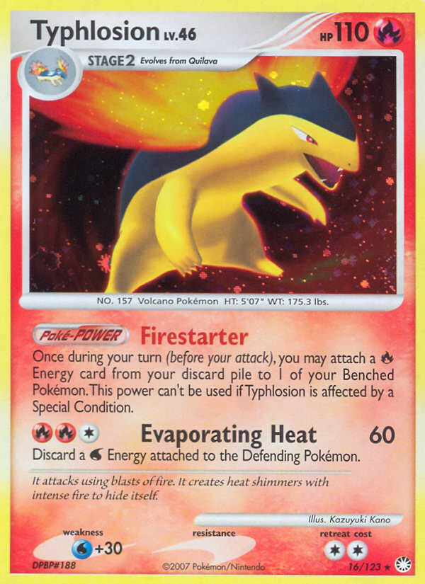 Typhlosion (16/123) [Diamond & Pearl: Mysterious Treasures] - Card Brawlers | Quebec | Canada | Yu-Gi-Oh!