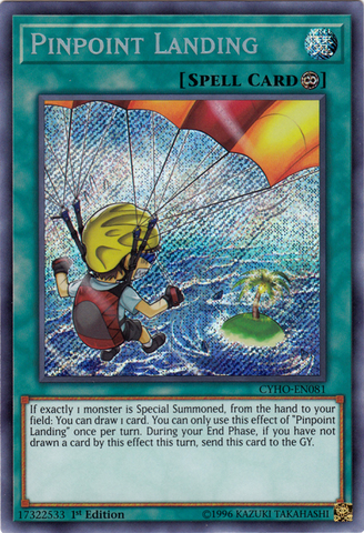 Pinpoint Landing [CYHO-EN081] Secret Rare - Yu-Gi-Oh! - Card Brawlers | Quebec | Canada |