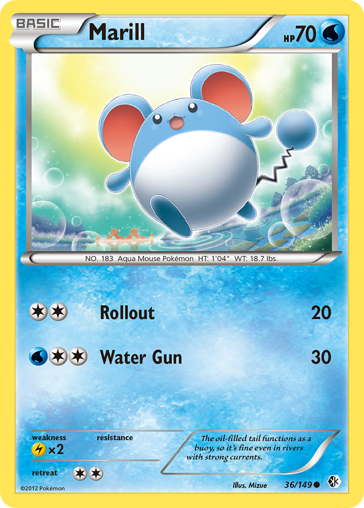 Marill (36/149) [Black & White: Boundaries Crossed] - Card Brawlers | Quebec | Canada | Yu-Gi-Oh!