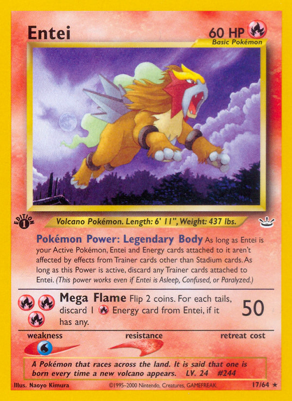 Entei (17/64) [Neo Revelation 1st Edition] - Card Brawlers | Quebec | Canada | Yu-Gi-Oh!