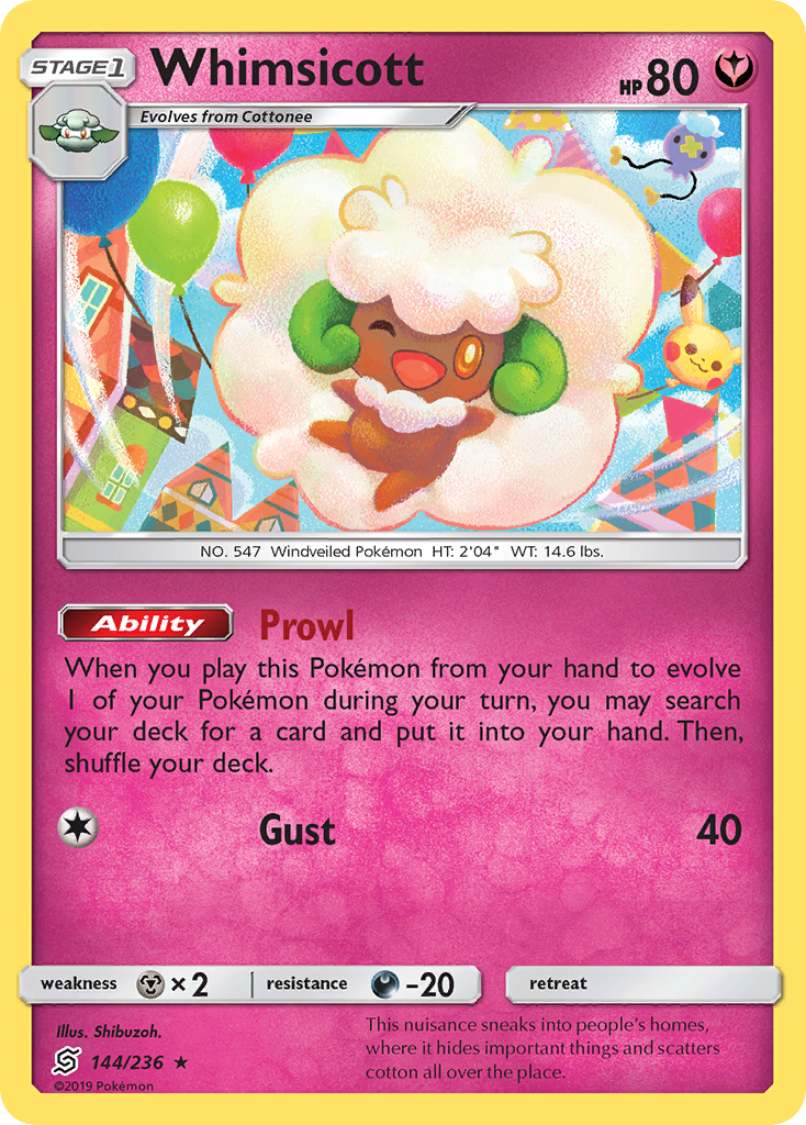 Whimsicott (144/236) [Sun & Moon: Unified Minds] - Card Brawlers | Quebec | Canada | Yu-Gi-Oh!