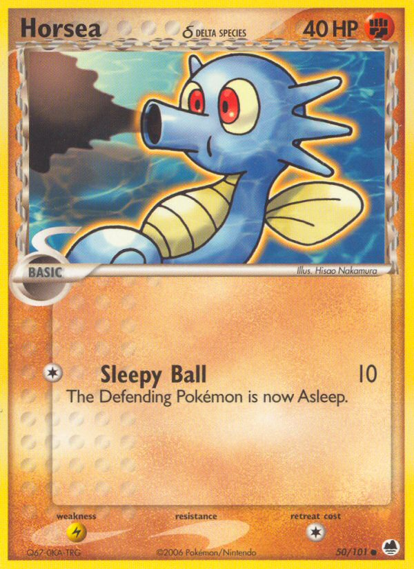 Horsea (50/101) (Delta Species) [EX: Dragon Frontiers] - Card Brawlers | Quebec | Canada | Yu-Gi-Oh!