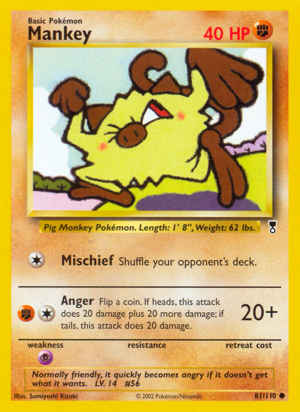 Mankey (81/110) [Legendary Collection] - Card Brawlers | Quebec | Canada | Yu-Gi-Oh!