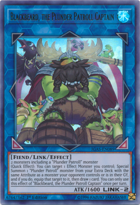 Blackbeard, the Plunder Patroll Captain [IGAS-EN089] Ultra Rare - Card Brawlers | Quebec | Canada | Yu-Gi-Oh!