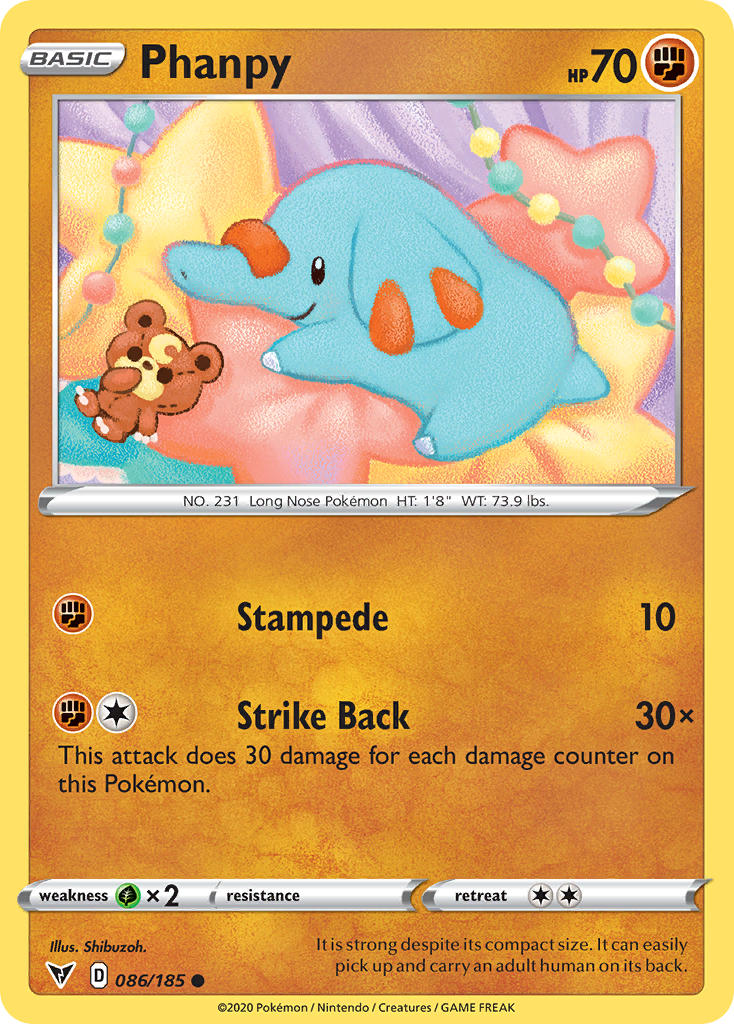 Phanpy (086/185) [Sword & Shield: Vivid Voltage] - Card Brawlers | Quebec | Canada | Yu-Gi-Oh!
