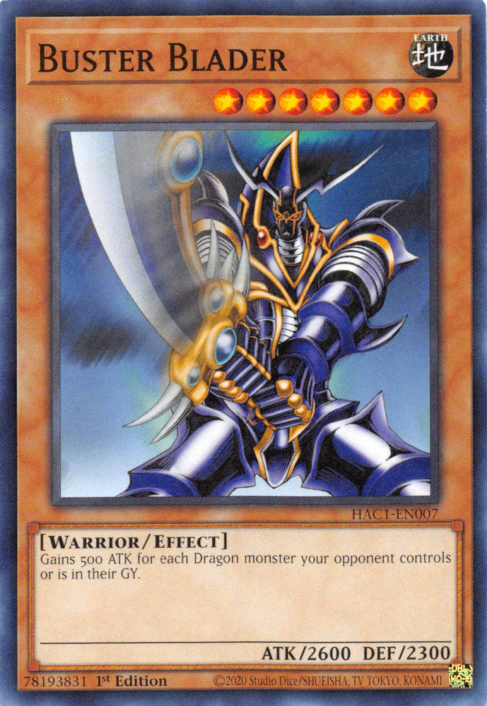 Buster Blader [HAC1-EN007] Common - Card Brawlers | Quebec | Canada | Yu-Gi-Oh!