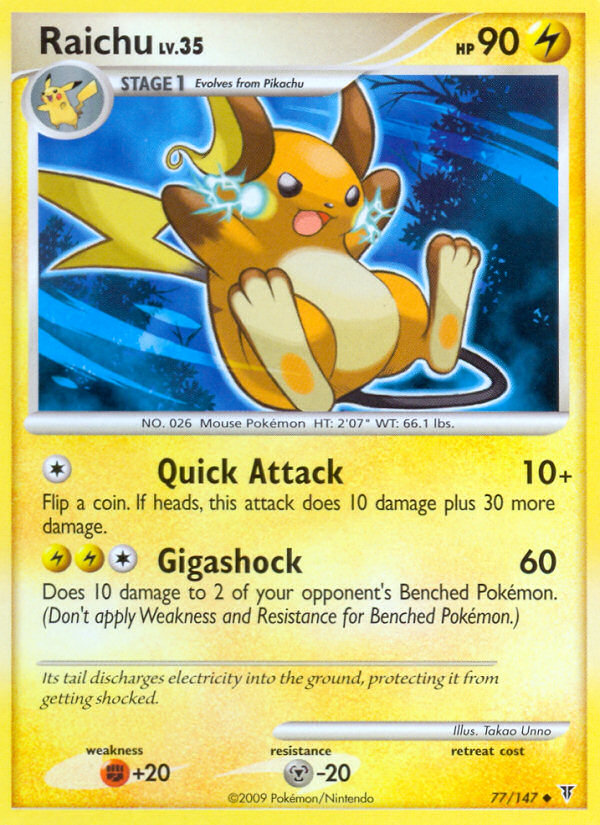 Raichu (77/147) [Platinum: Supreme Victors] - Card Brawlers | Quebec | Canada | Yu-Gi-Oh!