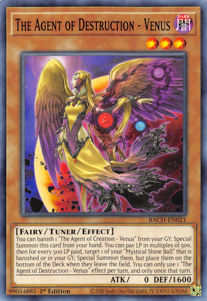 The Agent of Destruction - Venus [BACH-EN021] Common - Card Brawlers | Quebec | Canada | Yu-Gi-Oh!