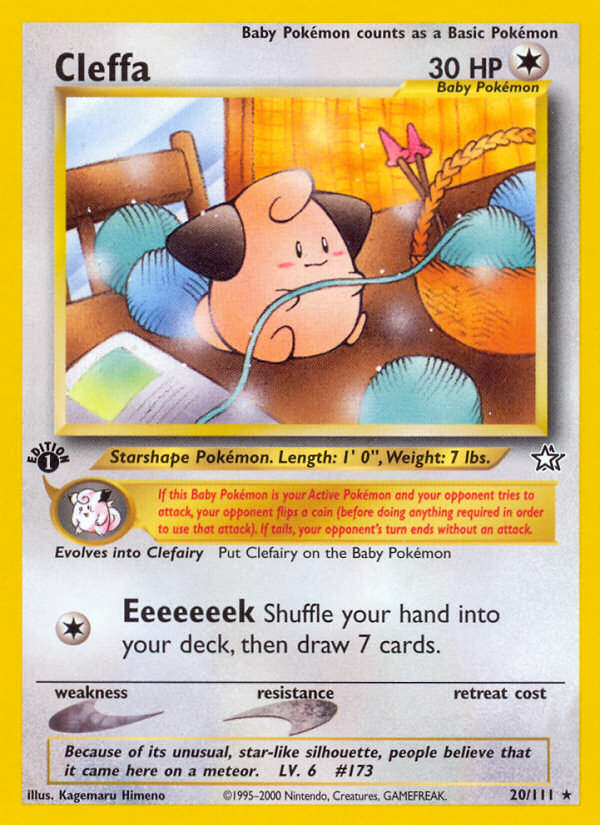 Cleffa (20/111) [Neo Genesis 1st Edition] - Card Brawlers | Quebec | Canada | Yu-Gi-Oh!