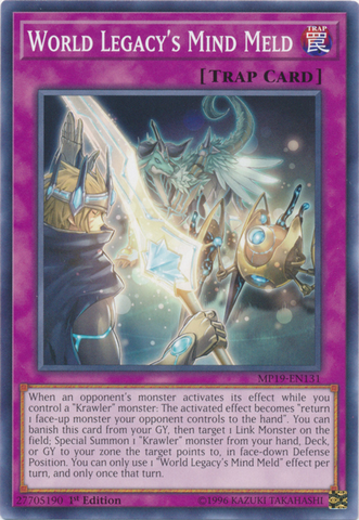 World Legacy's Mind Meld [MP19-EN131] Common - Card Brawlers | Quebec | Canada | Yu-Gi-Oh!