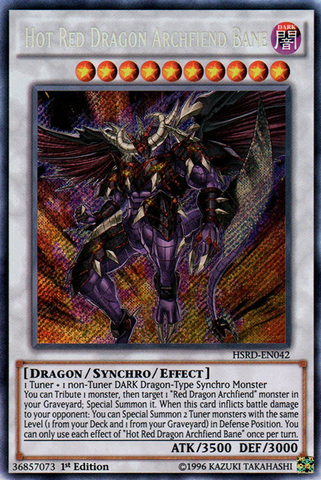 Hot Red Dragon Archfiend Bane [HSRD-EN042] Secret Rare - Card Brawlers | Quebec | Canada | Yu-Gi-Oh!