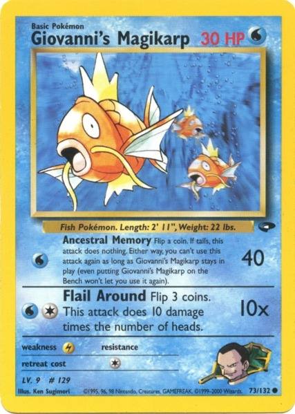 Giovanni's Magikarp (73/132) [Gym Challenge Unlimited] - Card Brawlers | Quebec | Canada | Yu-Gi-Oh!