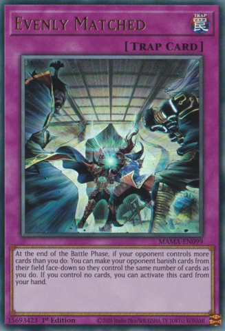 Evenly Matched [MAMA-EN099] Ultra Rare - Card Brawlers | Quebec | Canada | Yu-Gi-Oh!