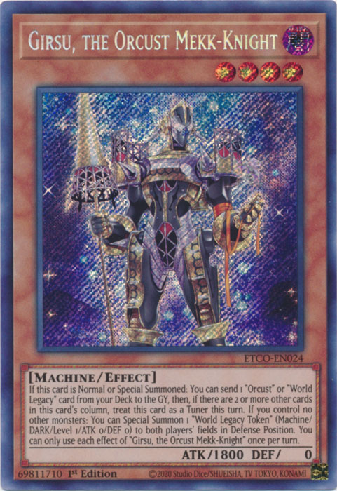 Girsu, the Orcust Mekk-Knight [ETCO-EN024] Secret Rare - Card Brawlers | Quebec | Canada | Yu-Gi-Oh!