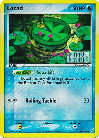 Lotad (55/100) (Stamped) [EX: Crystal Guardians] - Card Brawlers | Quebec | Canada | Yu-Gi-Oh!