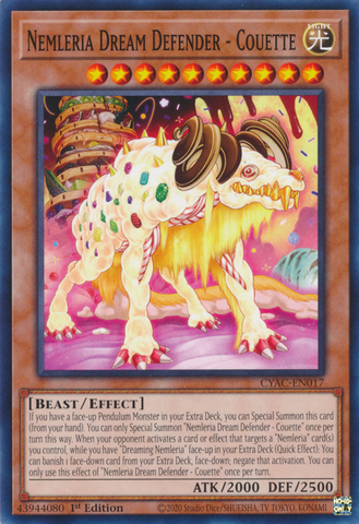 Nemleria Dream Defender - Couette [CYAC-EN017] Common - Card Brawlers | Quebec | Canada | Yu-Gi-Oh!