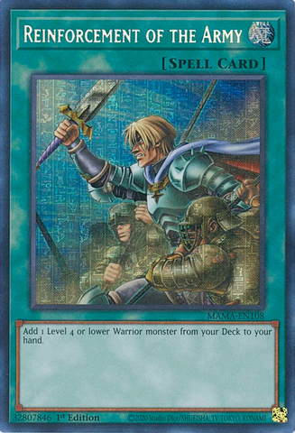 Reinforcement of the Army [MAMA-EN108] Ultra Pharaoh's Rare - Card Brawlers | Quebec | Canada | Yu-Gi-Oh!
