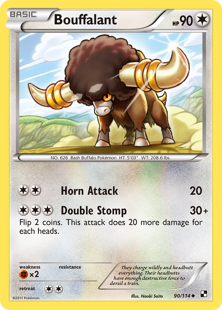 Bouffalant (90/114) [Black & White: Base Set] - Card Brawlers | Quebec | Canada | Yu-Gi-Oh!