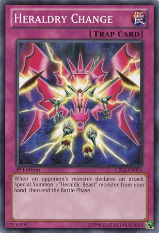 Heraldry Change [CBLZ-EN070] Common - Card Brawlers | Quebec | Canada | Yu-Gi-Oh!