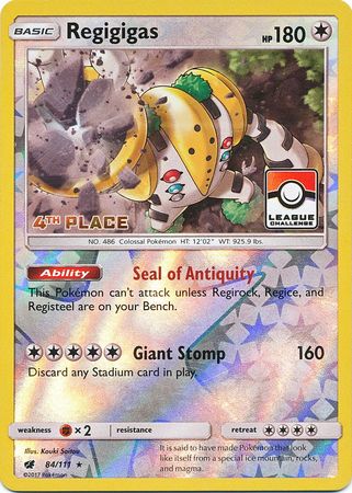 Regigigas (84/111) (League Promo 4th Place) [Sun & Moon: Crimson Invasion] - Card Brawlers | Quebec | Canada | Yu-Gi-Oh!