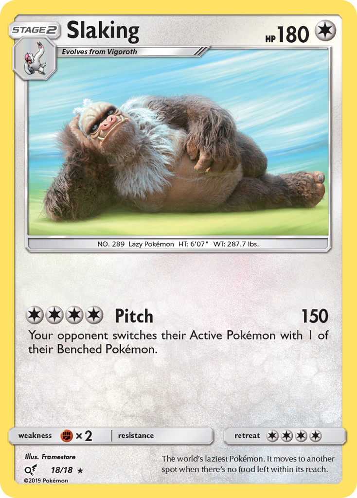 Slaking (18/18) [Sun & Moon: Detective Pikachu] - Card Brawlers | Quebec | Canada | Yu-Gi-Oh!