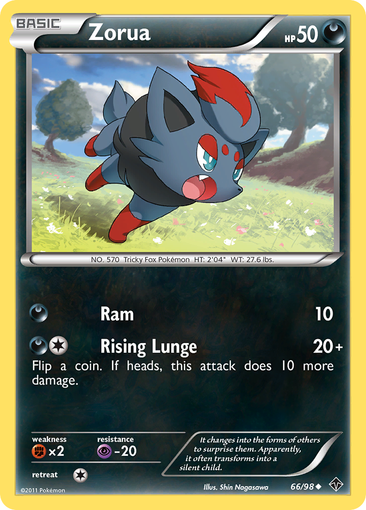 Zorua (66/98) [Black & White: Emerging Powers] - Card Brawlers | Quebec | Canada | Yu-Gi-Oh!