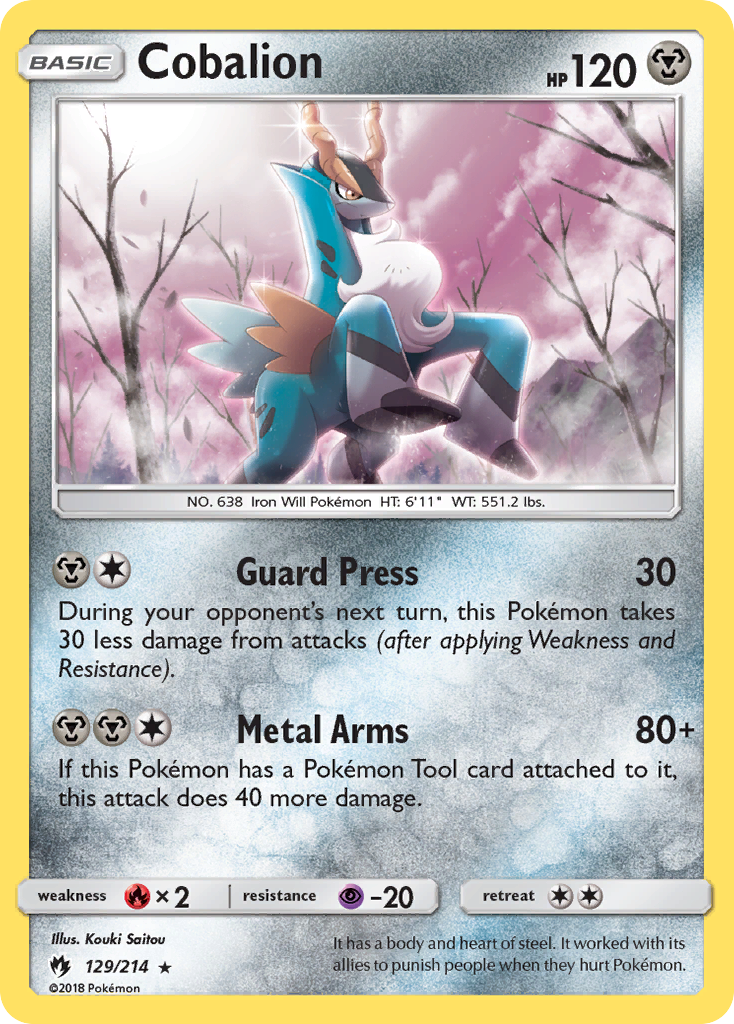 Cobalion (129/214) [Sun & Moon: Lost Thunder] - Card Brawlers | Quebec | Canada | Yu-Gi-Oh!