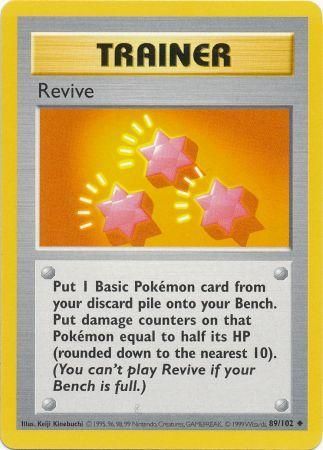 Revive (89/102) [Base Set Shadowless Unlimited] - Card Brawlers | Quebec | Canada | Yu-Gi-Oh!