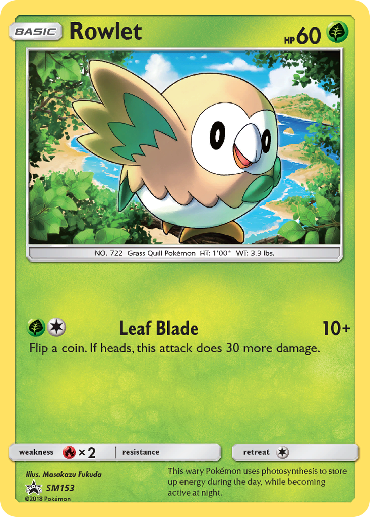 Rowlet (SM153) [Sun & Moon: Black Star Promos] - Card Brawlers | Quebec | Canada | Yu-Gi-Oh!