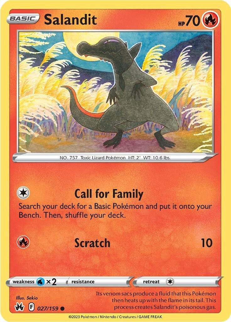 Salandit (027/159) [Sword & Shield: Crown Zenith] - Card Brawlers | Quebec | Canada | Yu-Gi-Oh!