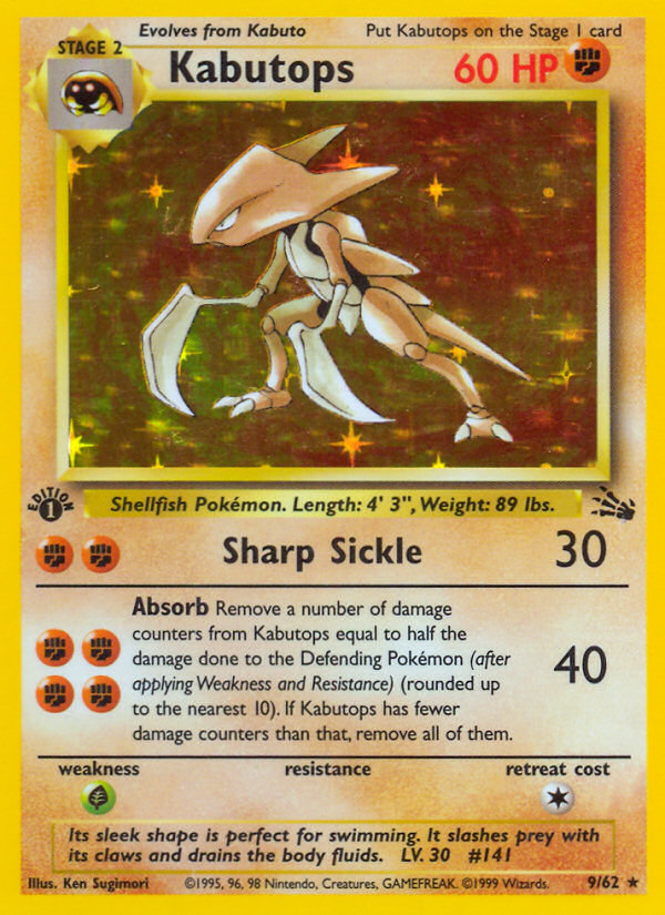 Kabutops (9/62) [Fossil 1st Edition] - Card Brawlers | Quebec | Canada | Yu-Gi-Oh!