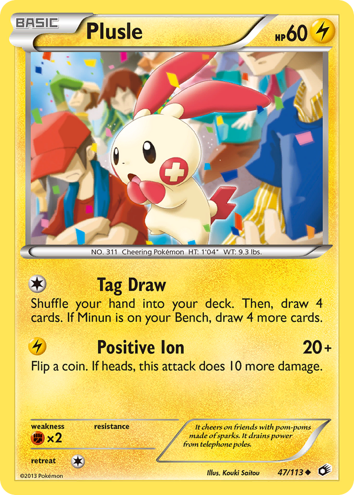 Plusle (47/113) [Black & White: Legendary Treasures] - Card Brawlers | Quebec | Canada | Yu-Gi-Oh!