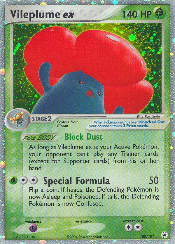 Vileplume ex (100/101) [EX: Hidden Legends] - Card Brawlers | Quebec | Canada | Yu-Gi-Oh!